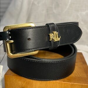 NWT Lauren Ralph Lauren classic leather elegant belt